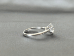 Round Solitaire Six-Claw Ring | Classic Plain Band | Timeless Design | Lab-Grown Diamond - Image 3