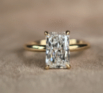 Radiant Cut Minimalist Ring | Hidden Halo Design | Modern Solitaire | Lab-Grown Diamond