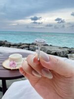 5-Carat Lab-Grown Oval Diamond Ring: E Color, VS1 Clarity in 18K White Gold - Image 4