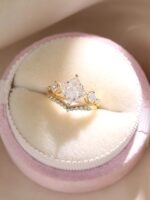 3.2-Carat Lab-Grown Princess Cut Diamond Multi-Band Ring: E Color, VS1 Clarity in 14K Yellow Gold