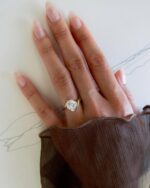 3-Carat Lab-Grown Asscher-Cut Diamond Set: E Color, VS1 Clarity in 14K Gold - Image 3