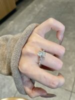 3-Carat Lab-Grown Oval Diamond Ring: D Color, VS1 Clarity in 14K Gold - Image 2