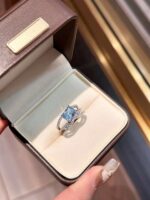 4.23-Carat Lab-Grown Aquamarine Ring: VS1 Clarity in 14K Gold - Image 3