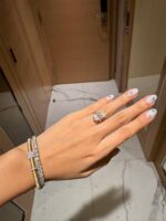 7.7-Carat Lab-Grown Oval Diamond Ring: E Color, VVS2 Clarity in 18K Gold - Image 4