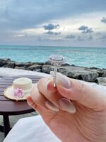 5-Carat Lab-Grown Oval Diamond Ring: E Color, VS1 Clarity in 18K White Gold - Image 3