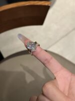 10-Carat Lab-Grown Oval Diamond Ring: E Color, VVS2 Clarity in 18K Gold - Image 2