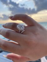 5-Carat Lab-Grown Oval Diamond Ring: E Color, VS1 Clarity in 18K White Gold - Image 2