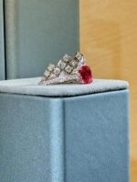 1.44-Carat Cushion-Cut Mahenge Spinel Ring: VS1 Clarity in 14K White Gold