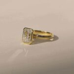 3-Carat Lab-Grown Emerald-Cut Diamond Ring: D Color, VVS2 Clarity in 14K Yellow Gold - Image 2