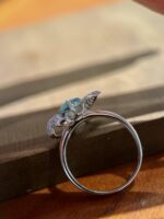 1.22-Carat Paraiba Tourmaline Ring: VVS2 Clarity in 14K White Gold - Image 2