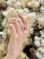 1.44-Carat Cushion-Cut Mahenge Spinel Ring: VS1 Clarity in 14K White Gold - Image 4