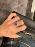 2.03-Carat Natural Purple Sapphire Ring: VS1 Clarity in 18K White Gold - Image 2