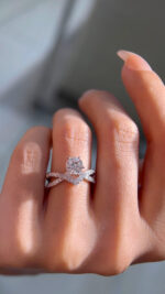 2-Carat Lab-Grown Round Diamond Ring: D Color, VS1 Clarity in 14K White Gold - Image 2