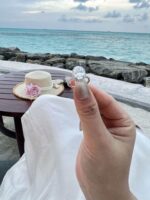 5-Carat Lab-Grown Oval Diamond Ring: E Color, VS1 Clarity in 18K White Gold - Image 7