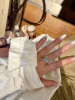 1.22-Carat Paraiba Tourmaline Ring: VVS2 Clarity in 14K White Gold - Image 3