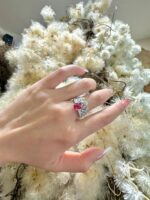 1.44-Carat Cushion-Cut Mahenge Spinel Ring: VS1 Clarity in 14K White Gold - Image 5