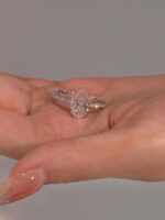 2-Carat Lab-Grown Oval Diamond Ring: D Color, VS1 Clarity in 14K White Gold