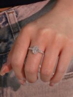 2-Carat Lab-Grown Oval Diamond Ring: D Color, VS1 Clarity in 14K White Gold - Image 2