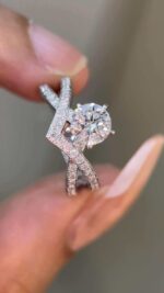 2-Carat Lab-Grown Round Diamond Ring: D Color, VS1 Clarity in 14K White Gold - Image 3