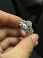 3.45-Carat Lab-Grown Diamond Ring: D Color, VVS1 Clarity in 14K White Gold - Image 2